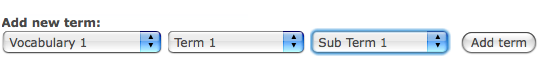 Inline add term